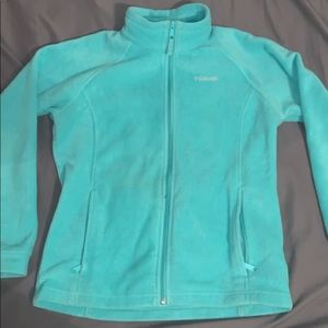 COLUMBIA mint green jacket